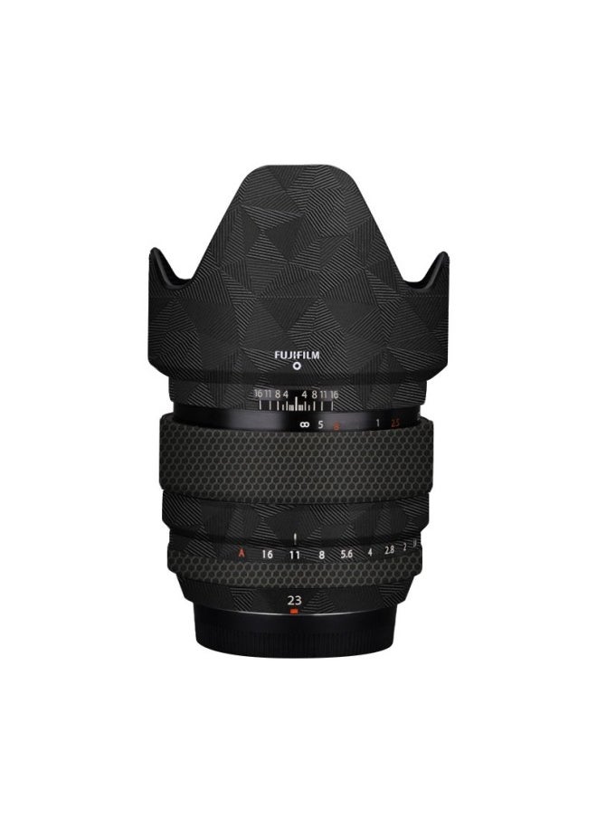 Walking Donkey For Fuji XF23-1.4 Generation Lens All-inclusive Protective Film Shadow Color Sticker Film 3M-Color:3m Nordic Triangle Black