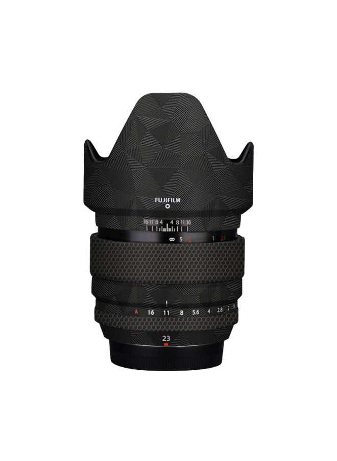 Walking Donkey For Fuji XF23-1.4 Generation Lens All-inclusive Protective Film Shadow Color Sticker Film 3M-Color:3m Nordic Triangle Black