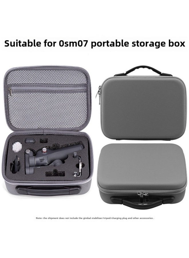 Applicable To For DJI Dajiang OSMO 7/7P Storage Bag Mobile7 Handheld Yuntai Stabilizer Storage Box Lingmou 7 Pack-Color:Black-Size:26/17/8.5cm