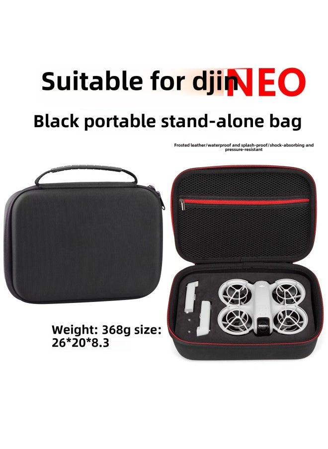 Suitable For DJI For DJI NEO Universal Waterproof Walking Bag Single Shoulder Crossbody Small Backpack Portable UAV Storage Bag-Color:Black