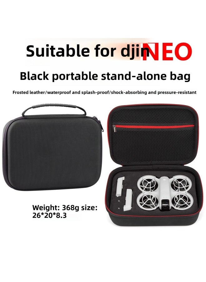 Suitable For DJI For DJI NEO Universal Waterproof Walking Bag Single Shoulder Crossbody Small Backpack Portable UAV Storage Bag-Color:Black
