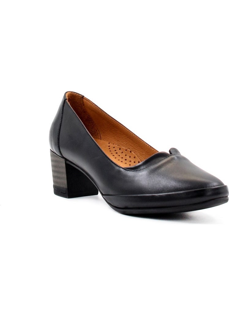Genuine Leather Women's Chunky Heel Shoes 411ZA277