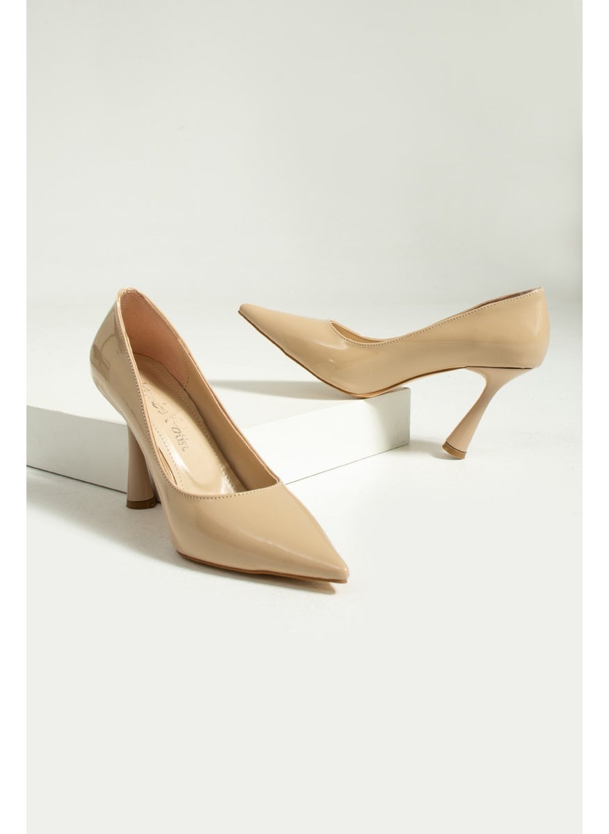 Pink Potin Goblet Heel Women's Heeled Shoes 017-1450-22RUGAN