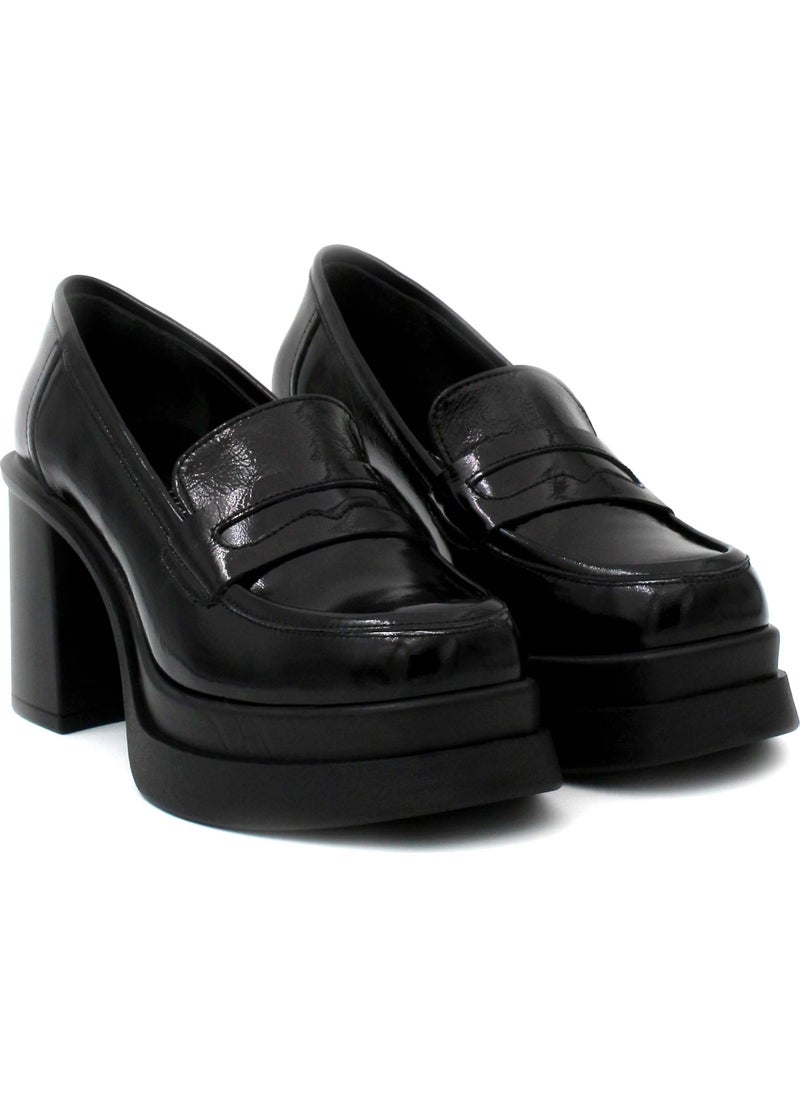 Genuine Leather Women's Chunky Heel Shoes 281ZA2405