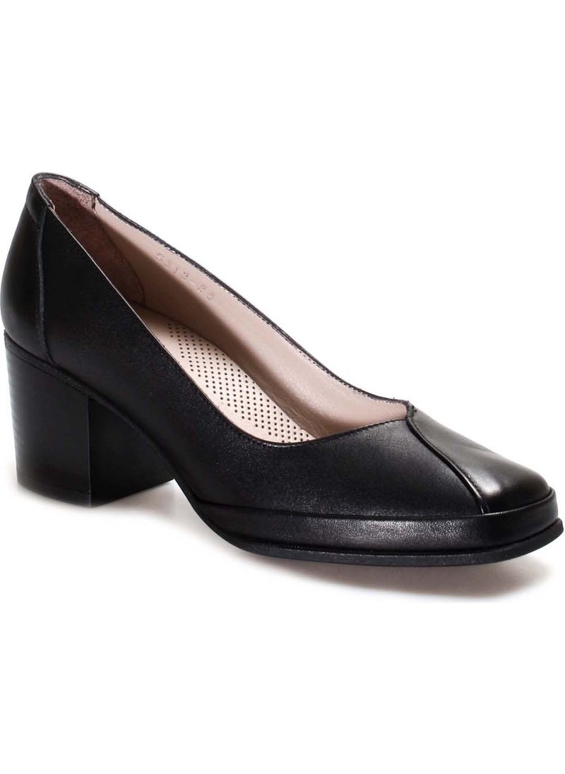 Genuine Leather Women's Chunky Heel Shoes 889za5313