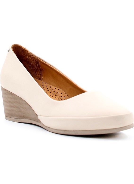 Leather Women's Wedge Heel Shoes 411ZA291