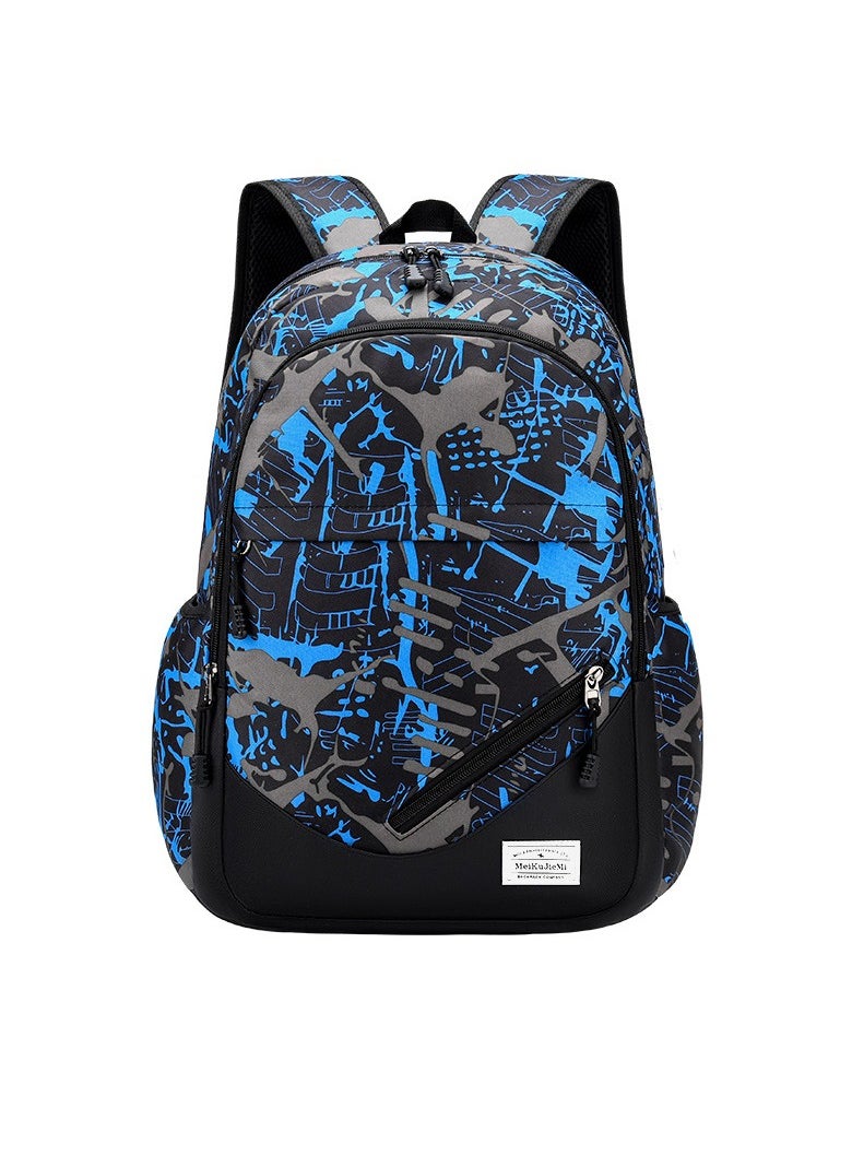Middle and High School Students' Schoolbags, Large Capacity Backpacks, Graffiti, Light and Casual Backpacks 43*29*20CM