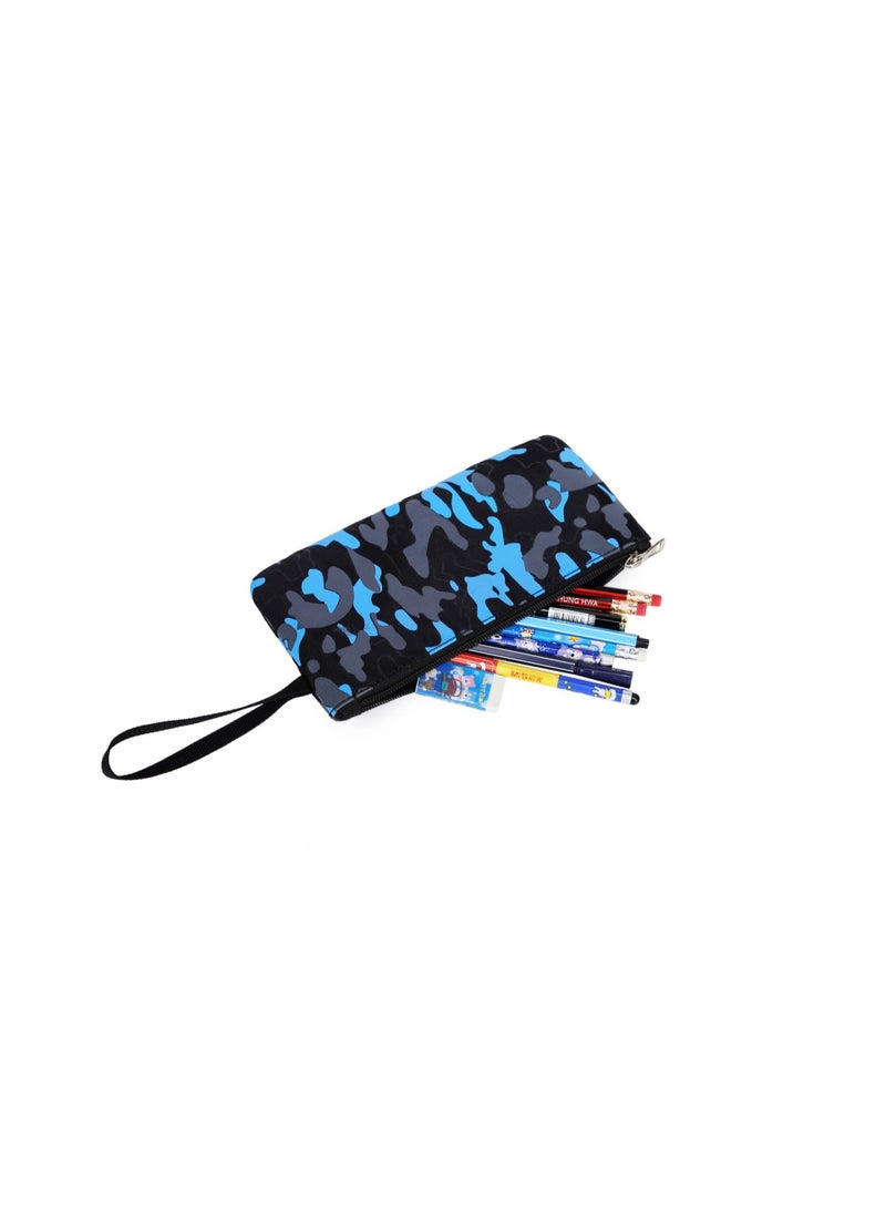 Primary and Secondary School Students' Backpack Camouflage Print Schoolbag Boys and Girls Backpack 31*40*13CM +Lunch bag + Pencil Case Three-piece Set