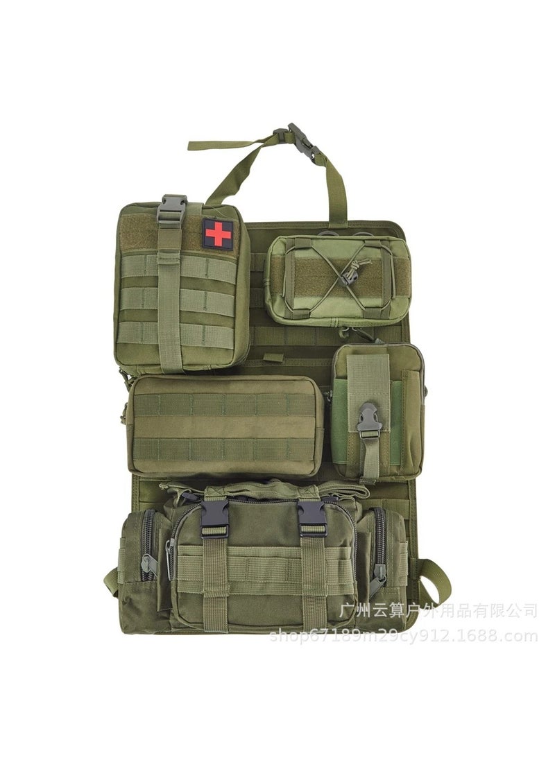 Tactical Seatback Organizer Storage Hanging Bag Green