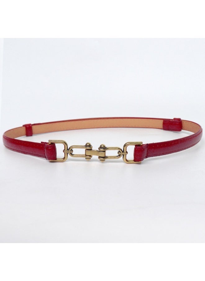 Korean Retro Slim WaistbandRed style 2 Red style 2