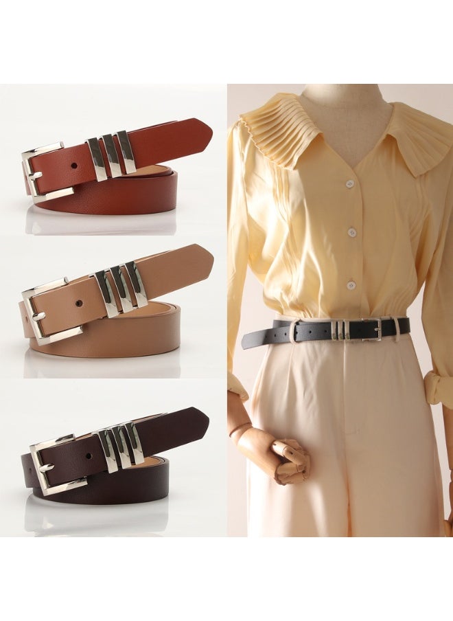 Womens Fashion Belt Versatile Dress Accessory CAMEL