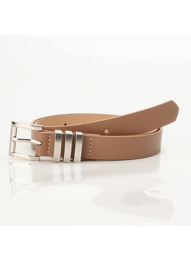 Womens Fashion Belt Versatile Dress Accessory CAMEL