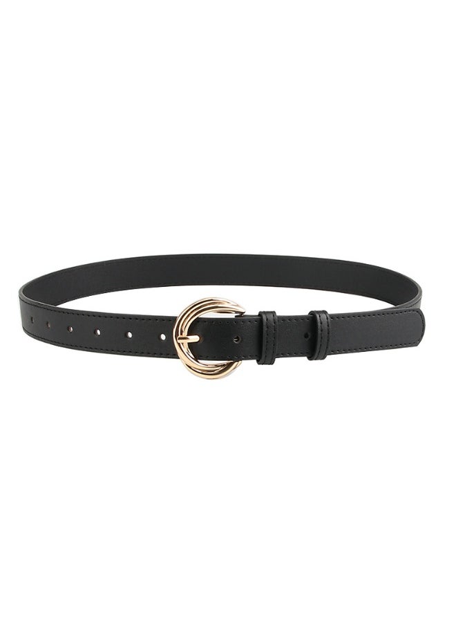 Fashionable Korean-style Alloy Belt for Dresses and Jeans White