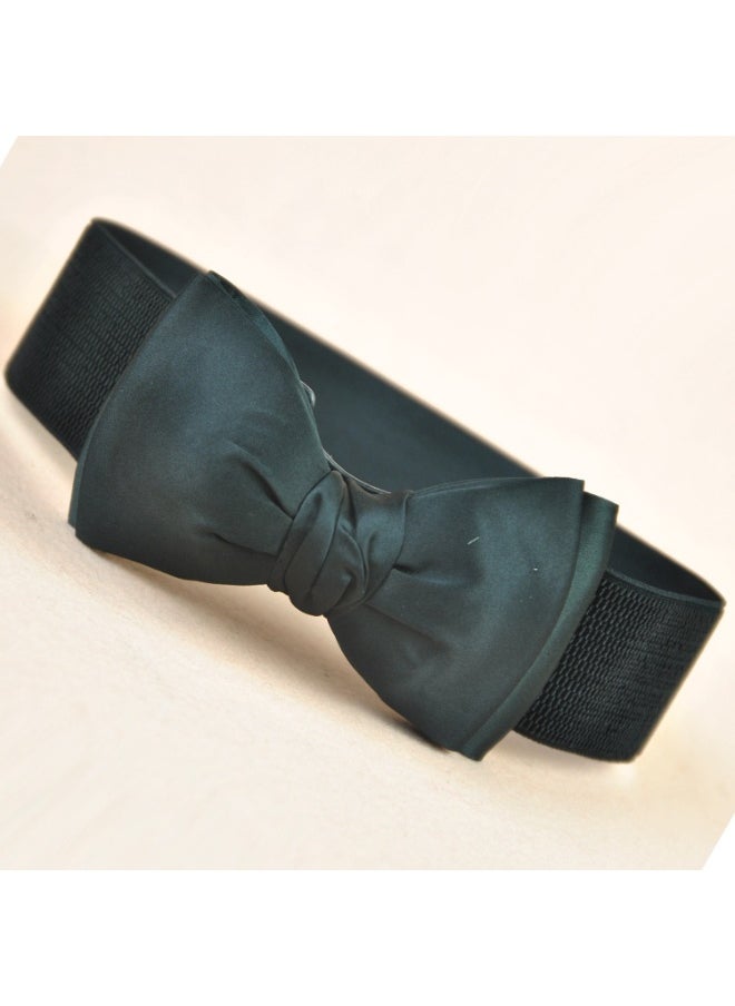 Korean Fashion Fabric Bow Belt for Women Black