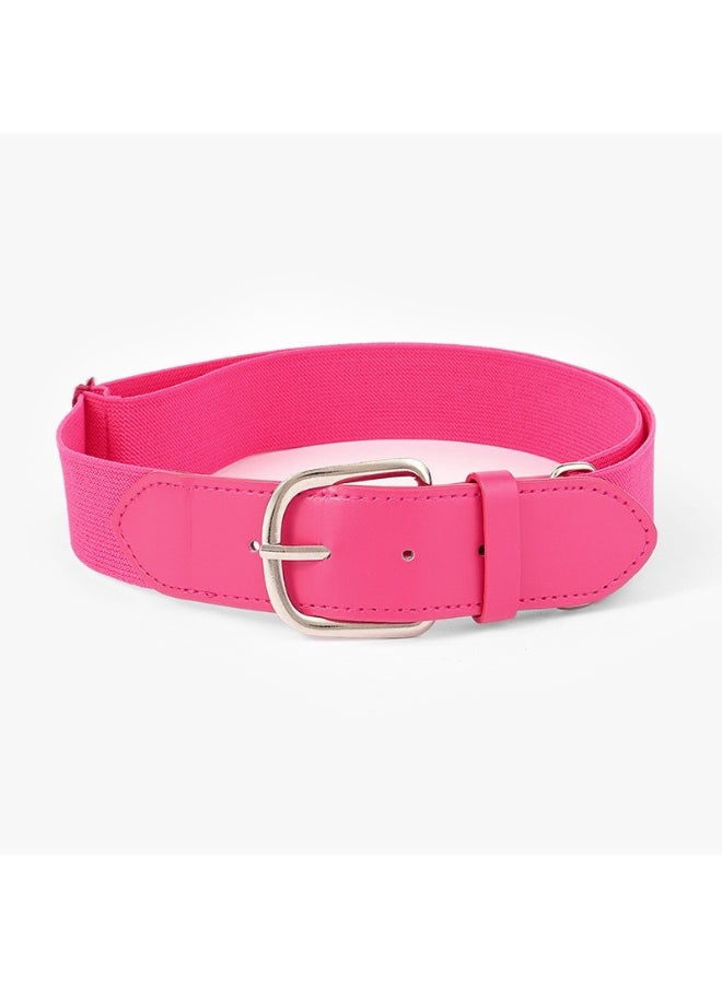 Adjustable Elastic Baseball Belt Pink