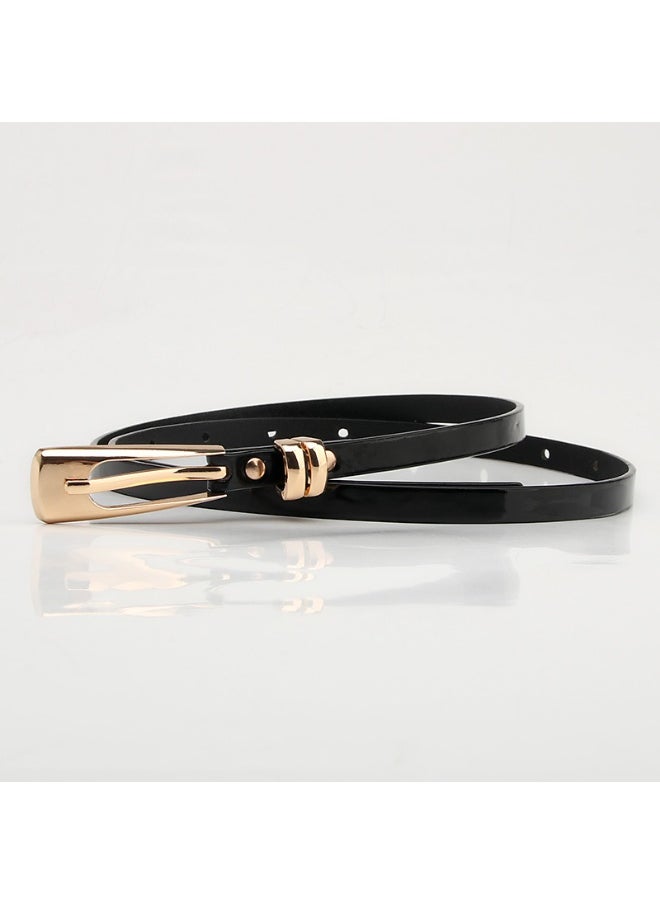 Fashion Womens Slim Waist Belt Alloy Buckle Leopard White