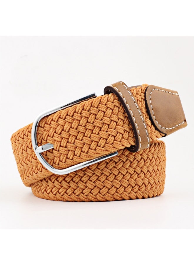 Trendy Elastic Canvas Belts Unisex earthy A- 12