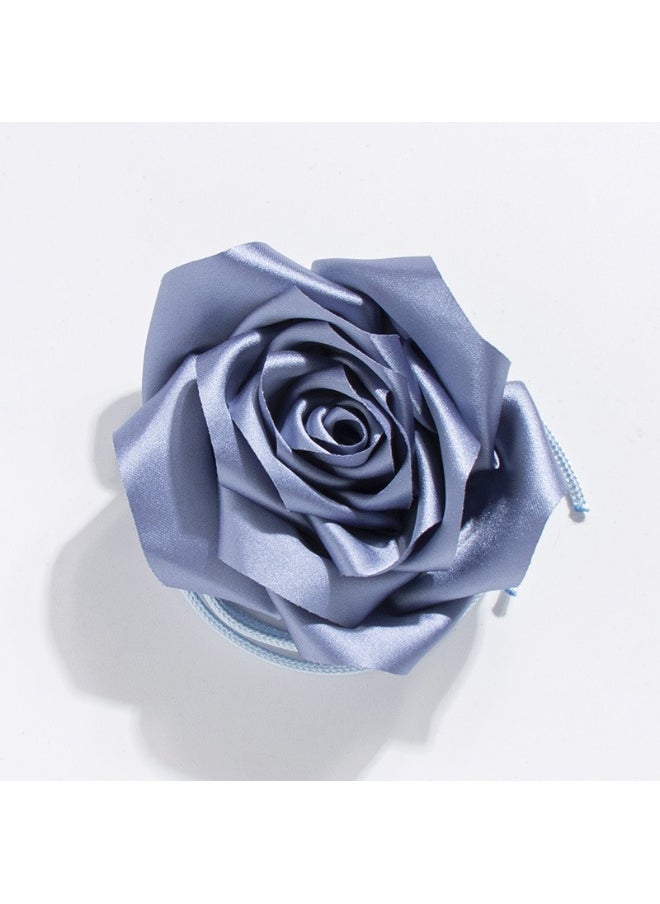 Womens Fashion Floral Bowknot Rose Necklace Belt WN-Blue Rose Waistline