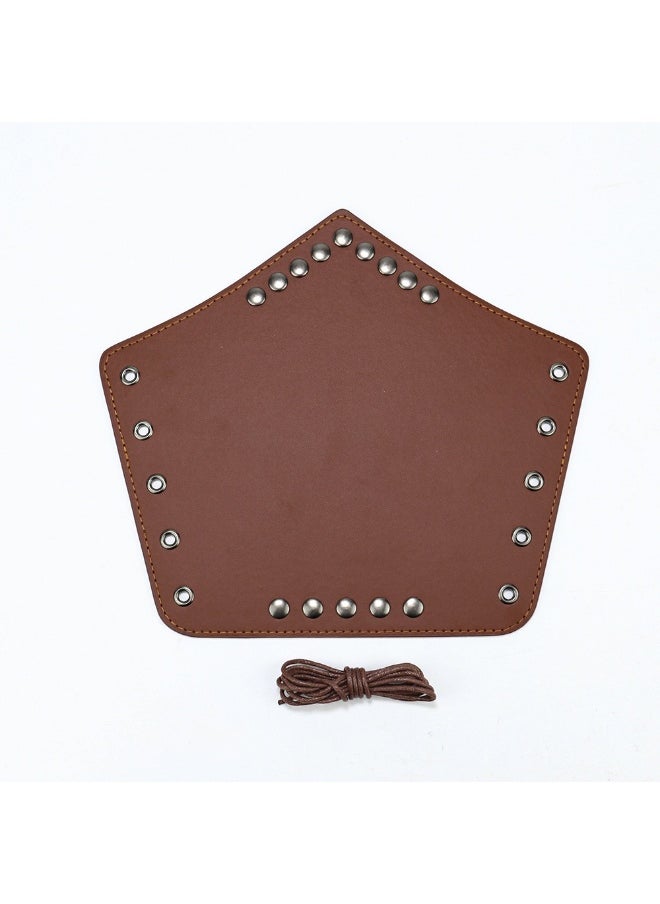 1 x 5 pcs Medieval Leather Wrist Guards Men Retro Punk HW003 (camel color 1 only)