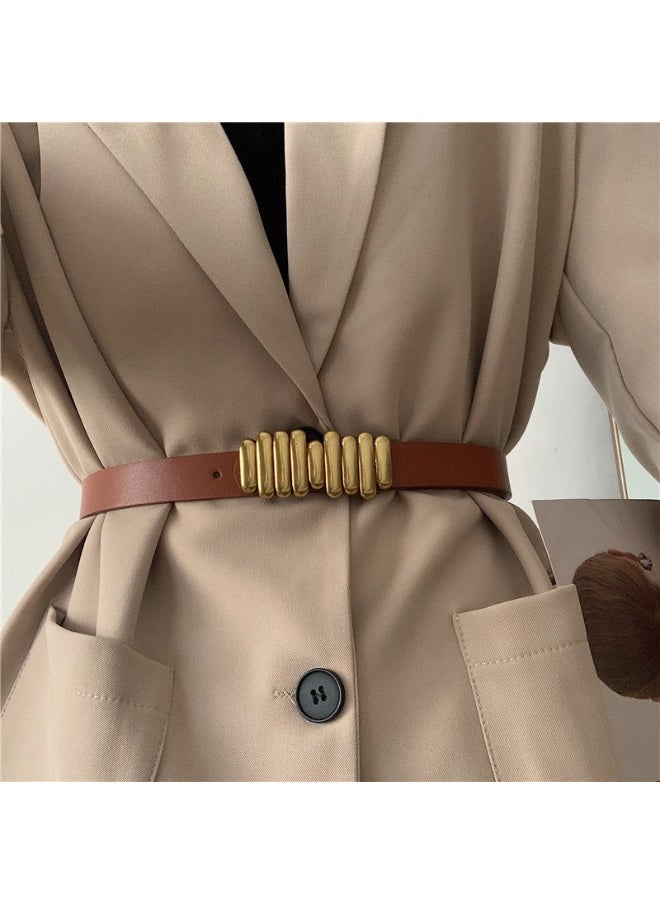 Summer Fashion Black Belt for Women Coffee
