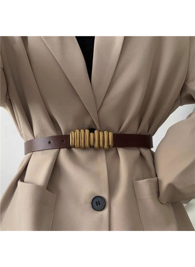 Summer Fashion Black Belt for Women Coffee