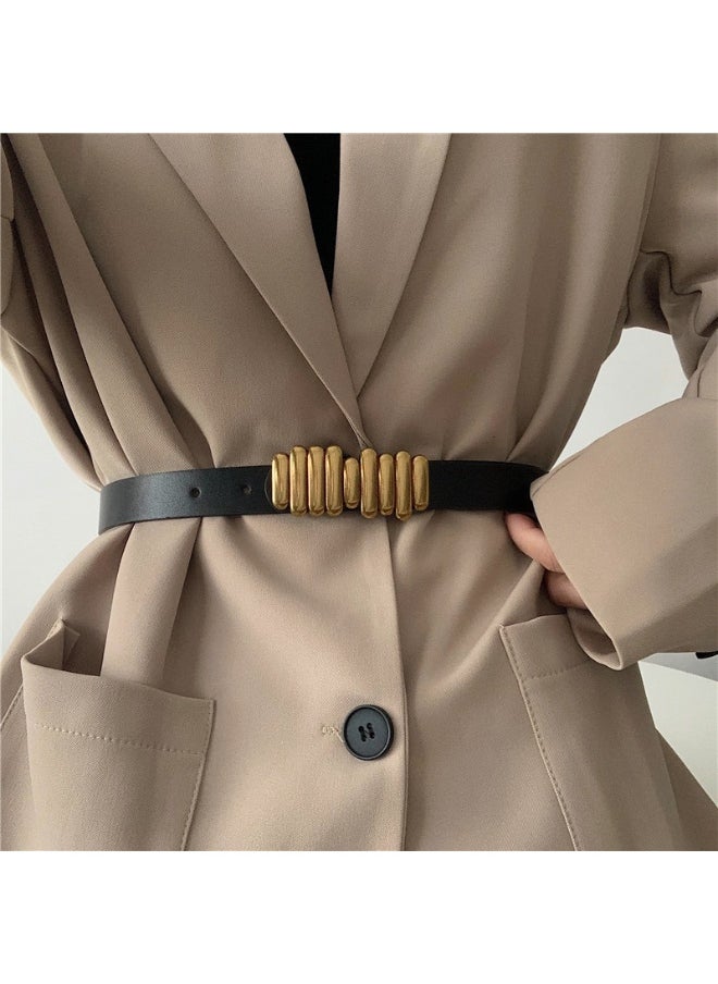 Summer Fashion Black Belt for Women Coffee