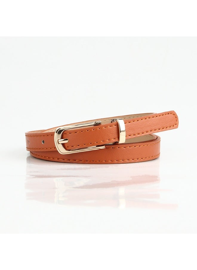 Korean Style Alloy Pin Buckle Fashion Belt CAMEL