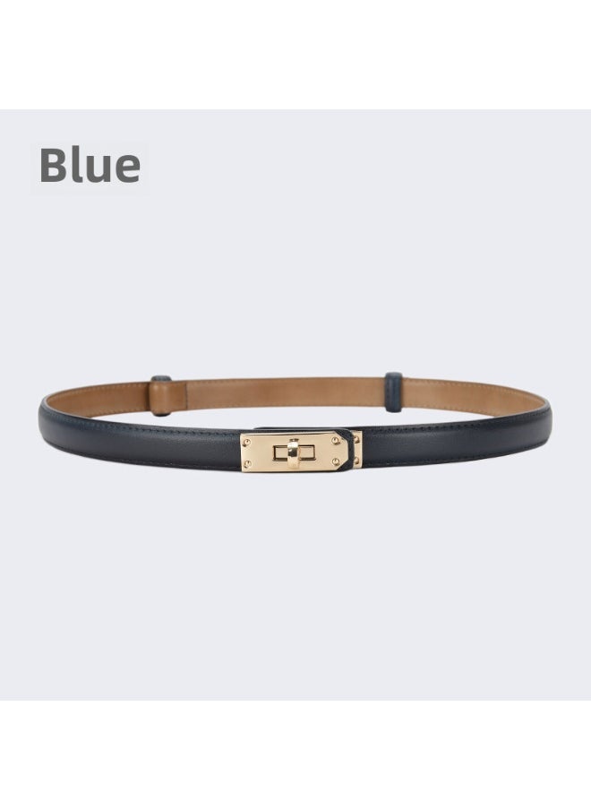 Chic Korean Slim Women Belt Elegant Dress Casual20552-silver buckle-khaki 20552-silver buckle-khaki