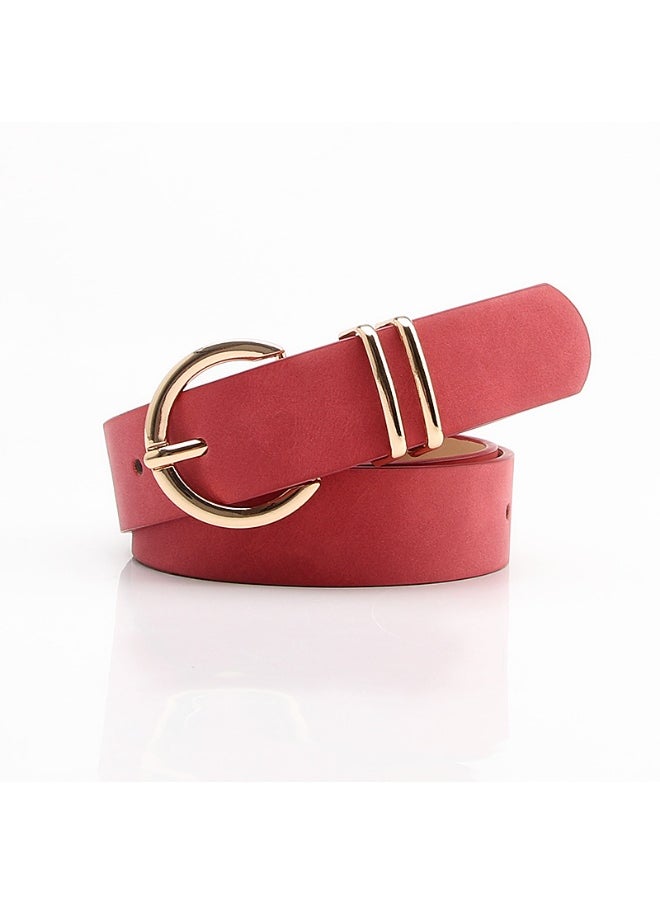 Fashion Boutique Sheepskin Belt Women Casual Jeans Khaki