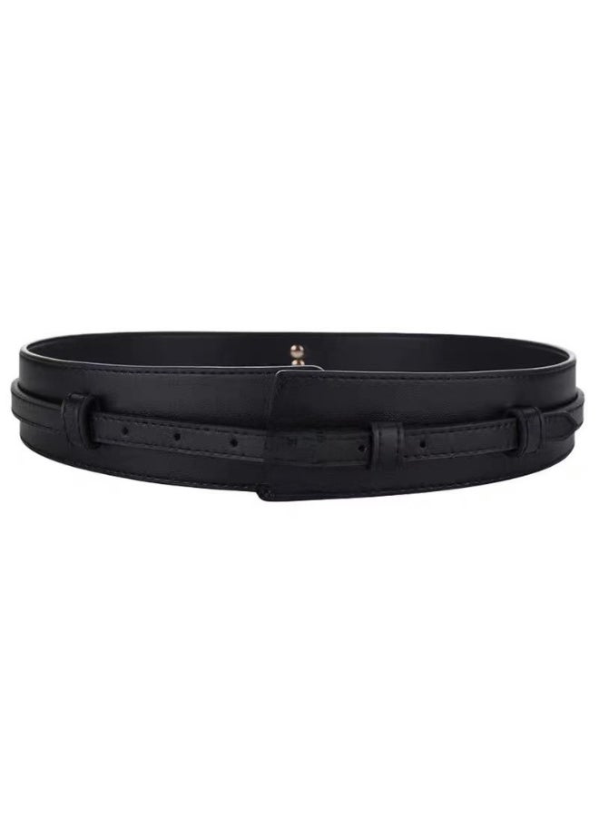 Fashion Belt for Women Dress Coat Sweater Black