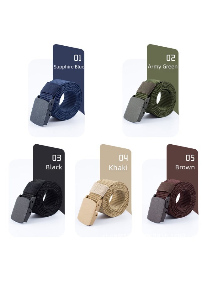 38mm Tactical Nylon Belt with Automatic Buckle 3.8 Black