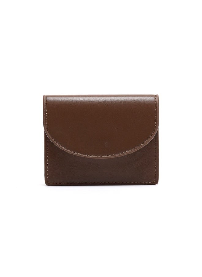 Korean Small Purse Women's Purse Short Folding Thin Solid Color Simple Student Fashion Wallet
