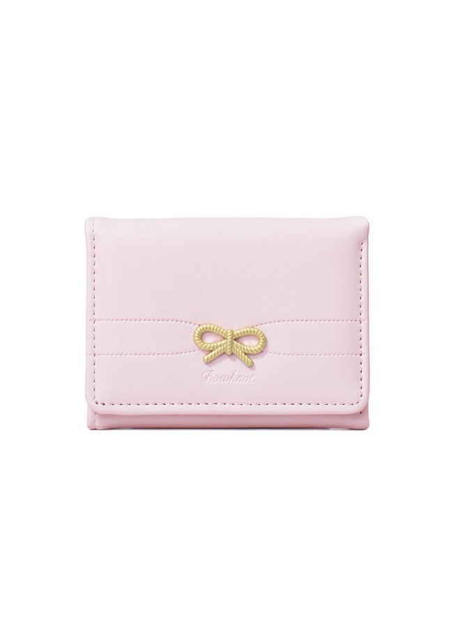 Korean Wallet Female Short ins Simple Student Multi-card Large Capacity Card Bag Zero Wallet
