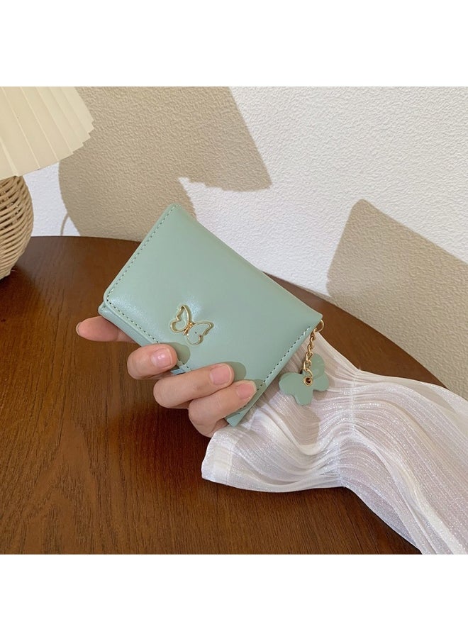 Korean Wallet Female Short ins Simple Student Multi-card Large Capacity Card Bag Zero Wallet