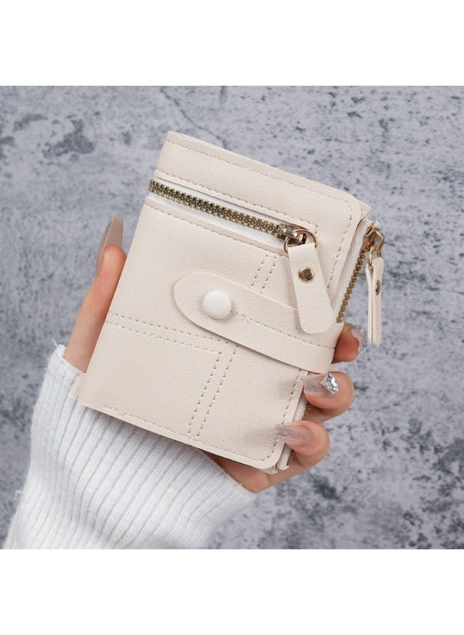 Ladies Purse Wallet PU Leather Short Women Wallet Card Holder Organiser Wallet Wristlet Clutch Wallet with Zipper Pocket Coin Purse Phone Wallet