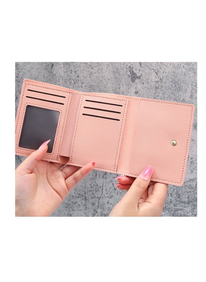 Ladies Purse Wallet PU Leather Mini Women Wallet Card Holder Organiser Wallet Wristlet Clutch Wallet with Zipper Pocket Coin Purse Phone Wallet