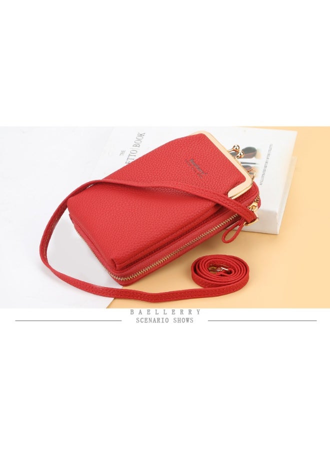 Korean Mobile Phone Bag Vertical Women's Bag Fashion Senior Sense Women's Single Shoulder Crossbody Bag Purse