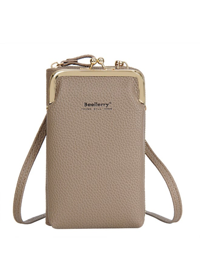 Korean Mobile Phone Bag Vertical Women's Bag Fashion Senior Sense Women's Single Shoulder Crossbody Bag Purse
