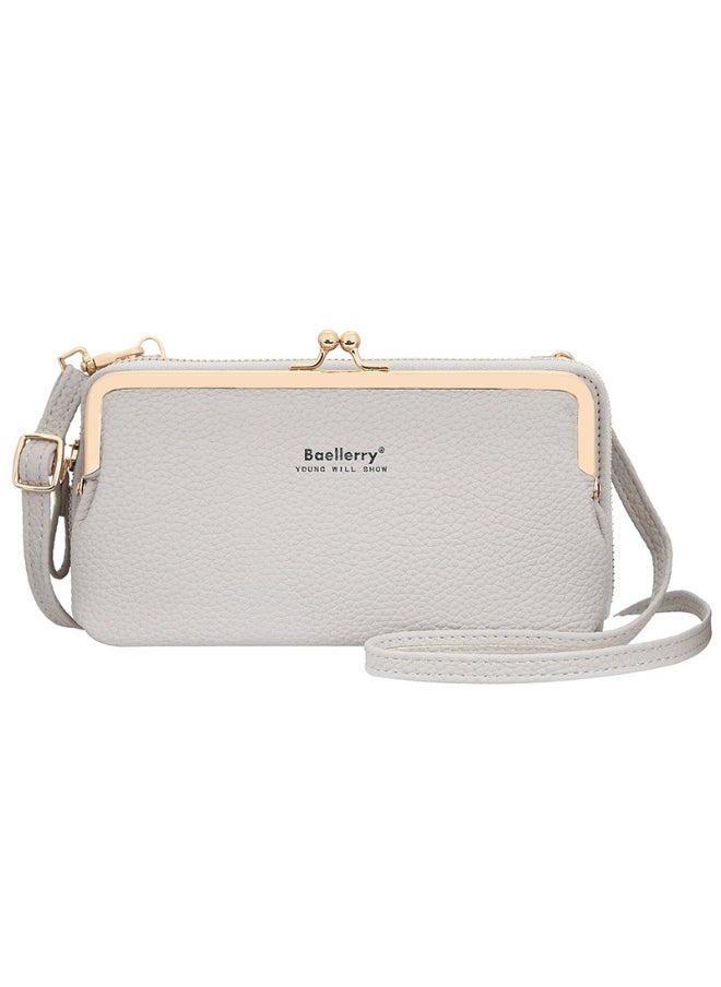 Mobile Phone Bag for Women Fashion Bag Zipper Shoulder Bag Skew Straddle Purse Zipper Purse for Women