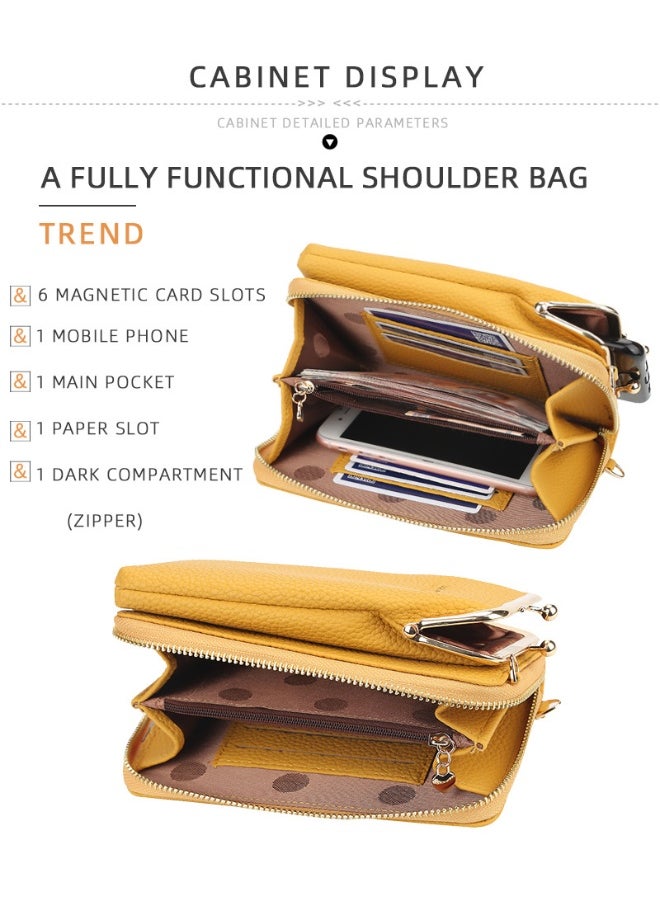 Korean Mobile Phone Bag Vertical Women's Bag Fashion Senior Sense Women's Single Shoulder Crossbody Bag Purse