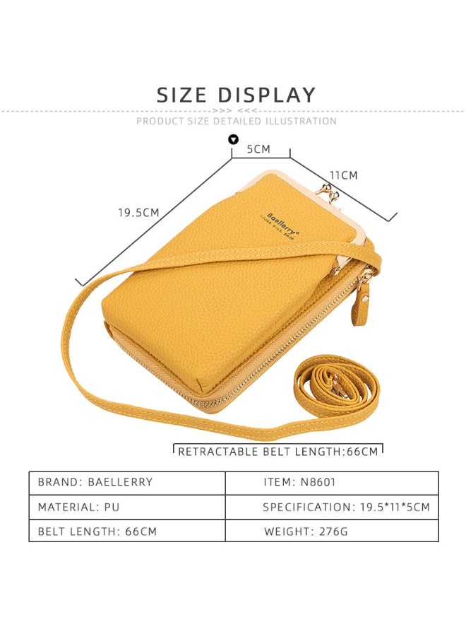 Korean Mobile Phone Bag Vertical Women's Bag Fashion Senior Sense Women's Single Shoulder Crossbody Bag Purse
