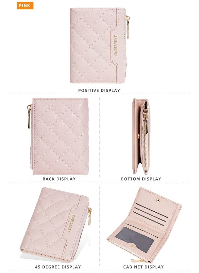 Women's Wallet Short Fashion Coin Purse Multi-card Zipper Buckle Clip Women