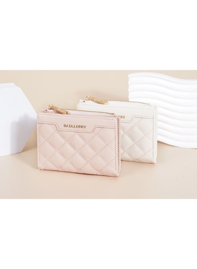 Women's Wallet Short Fashion Coin Purse Multi-card Zipper Buckle Clip Women