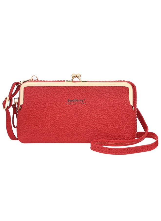 Mobile Phone Bag for Women Fashion Bag Zipper Shoulder Bag Skew Straddle Purse Zipper Purse for Women