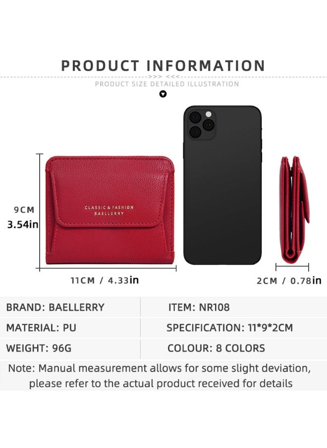 Women's Wallet Short Fashion Multi-card Coin Purse Youth Coin Bag Card Bag