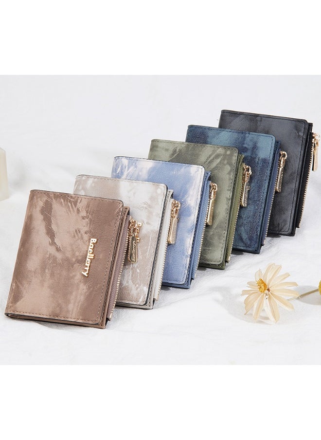 Women's Purse Short Fashion Zipper Buckle Wallet Multi-card Coin Purse Woman