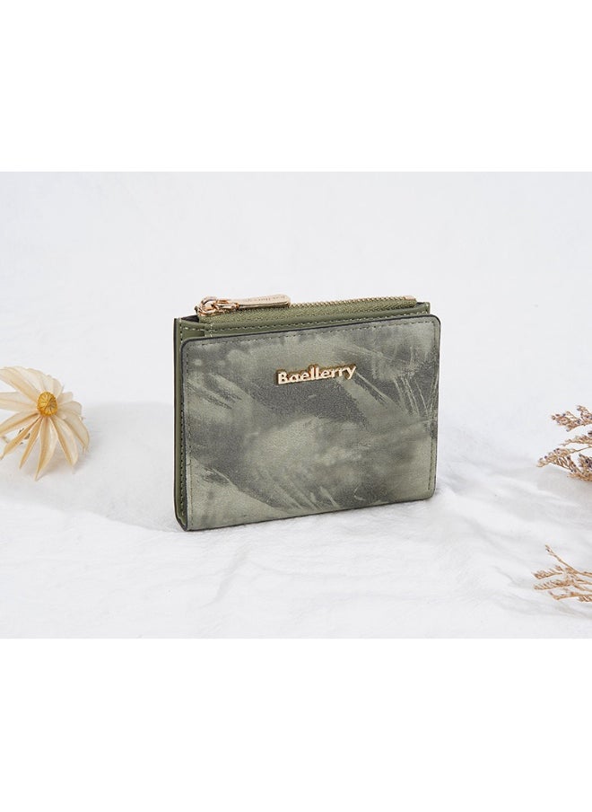 Women's Purse Short Fashion Zipper Buckle Wallet Multi-card Coin Purse Woman