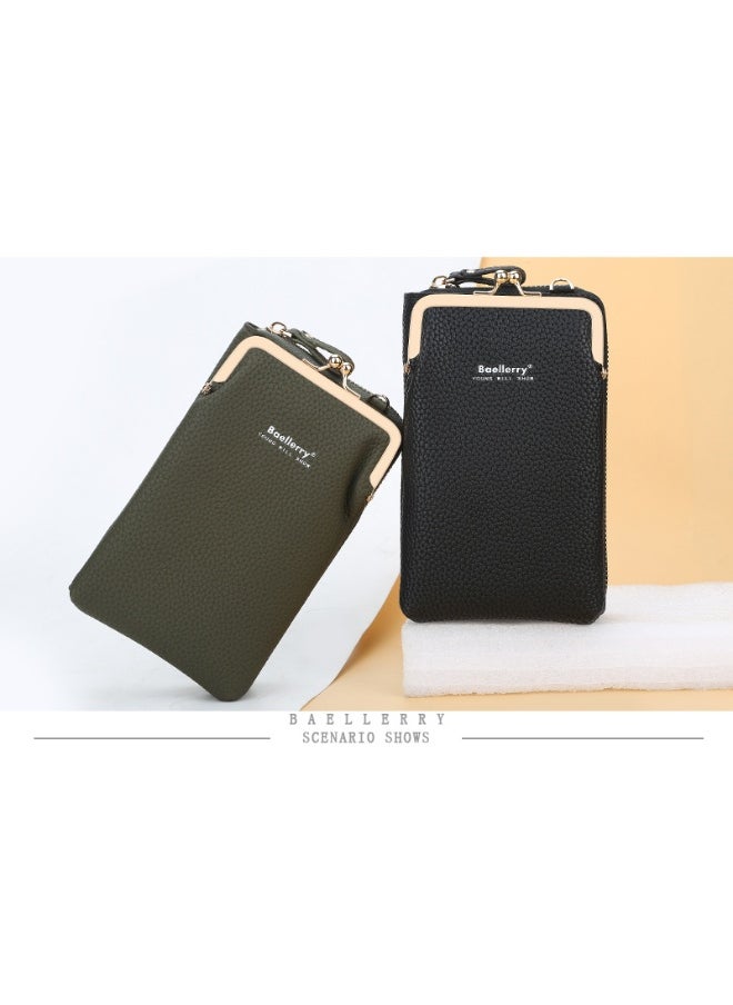 Korean Mobile Phone Bag Vertical Women's Bag Fashion Senior Sense Women's Single Shoulder Crossbody Bag Purse