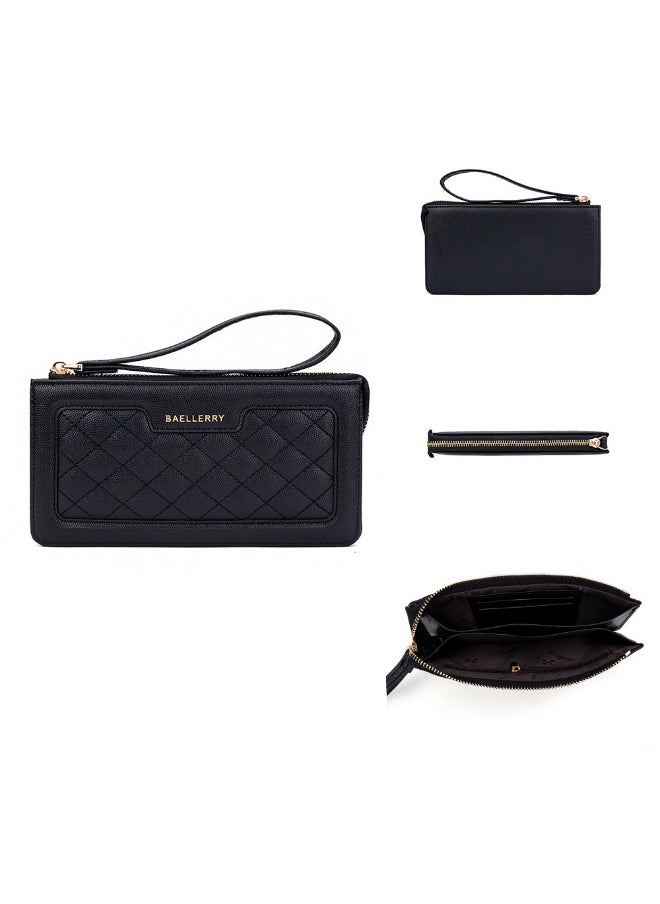 Fashion Crossbody Bag for Women Long Purse European and American Multi-functional Zipper Clutch Bag