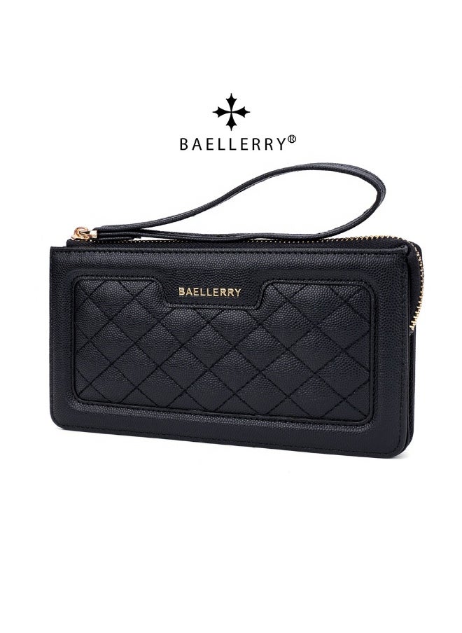 Fashion Crossbody Bag for Women Long Purse European and American Multi-functional Zipper Clutch Bag